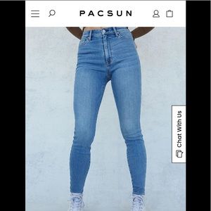 PacSun hi rise push-up jeggings